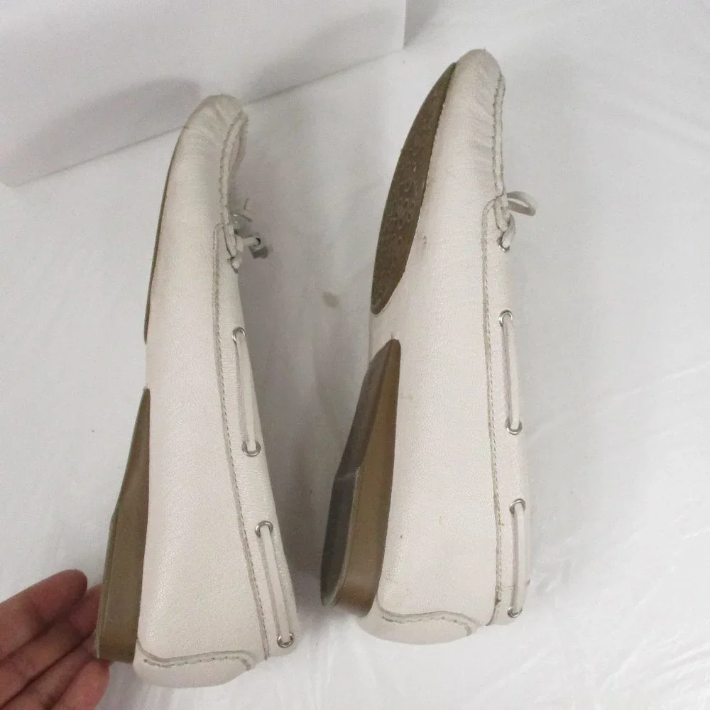 MICHAEL MK Off white Loafers Size 7.5 - Picture 7 of 10